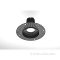 plafonnier halogène encastré rond orientable couvercle de downlight